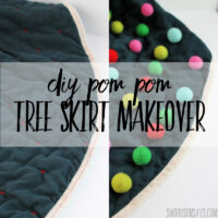 DIY pom pom tree skirt tutorial