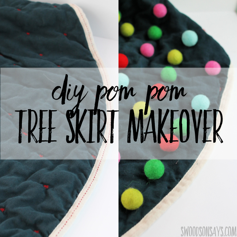 DIY pom pom tree skirt tutorial