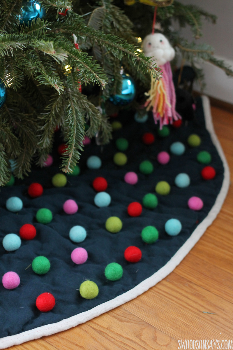 colorful tree skirt craft