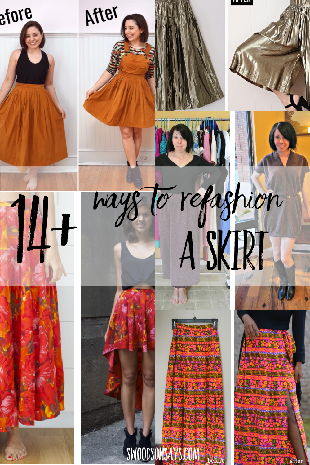 how to refashion skirts