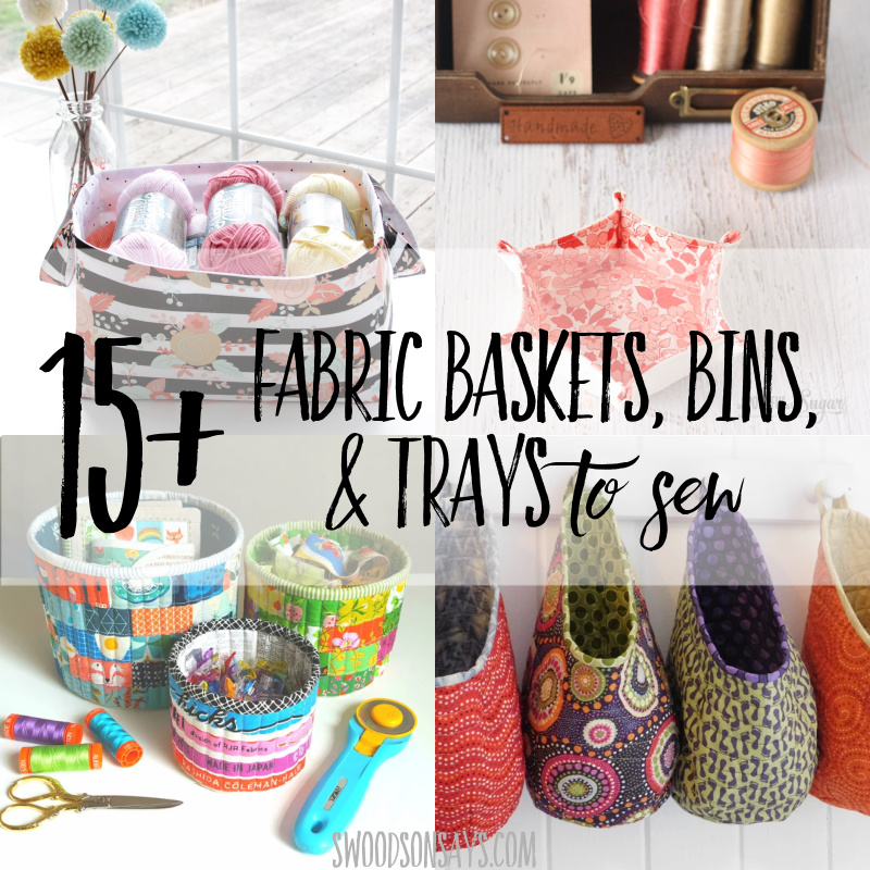Diy Fabric Basket Bin Tray Patterns
