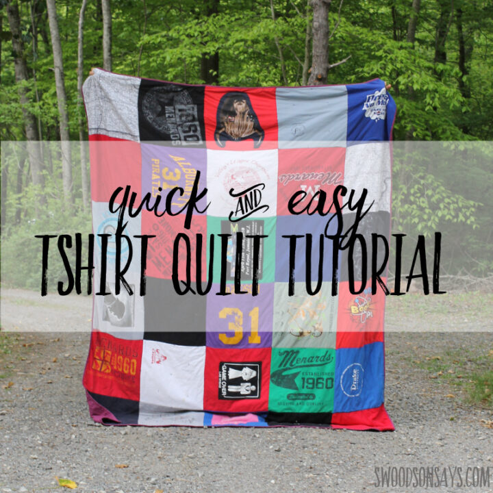 How to make a tshirt quilt without interfacing
