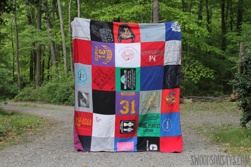 the simplest tshirt quilt