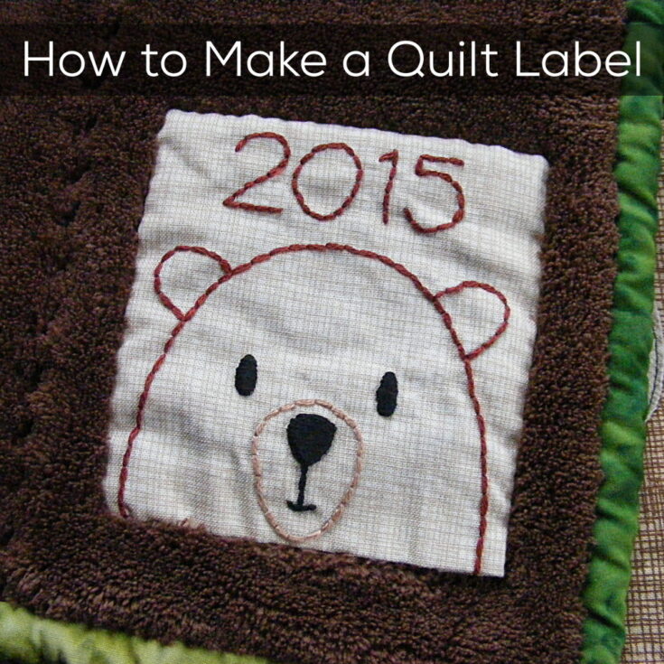 Image for Add an Embroidered Label to Your Quilt
