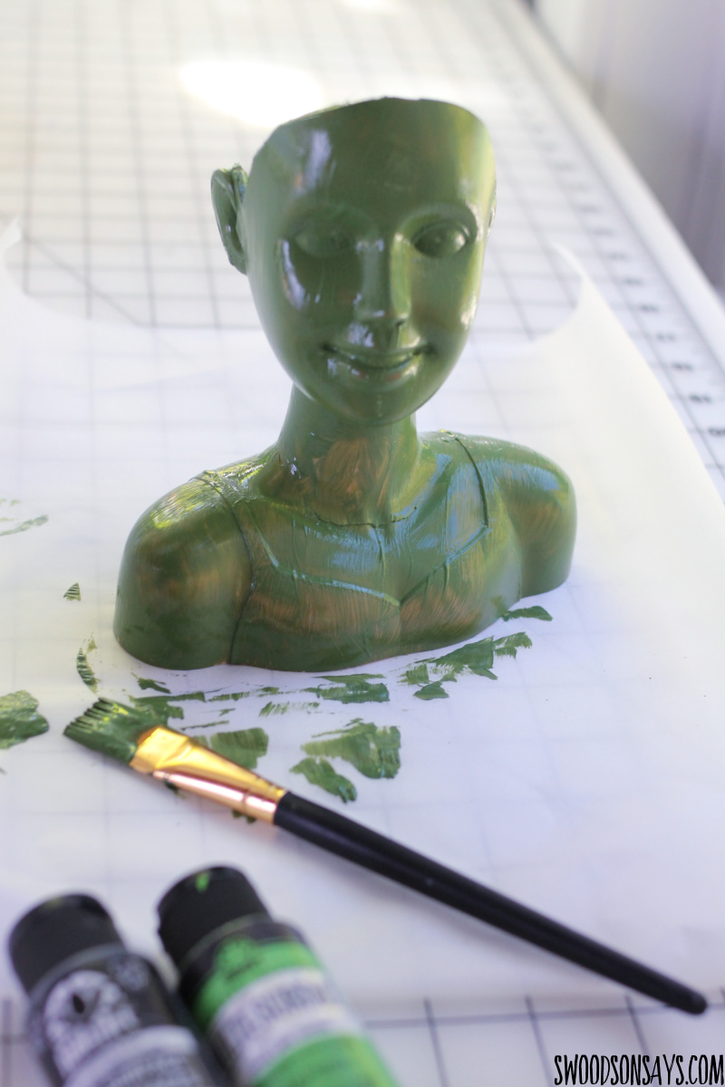 how to paint a plastic doll