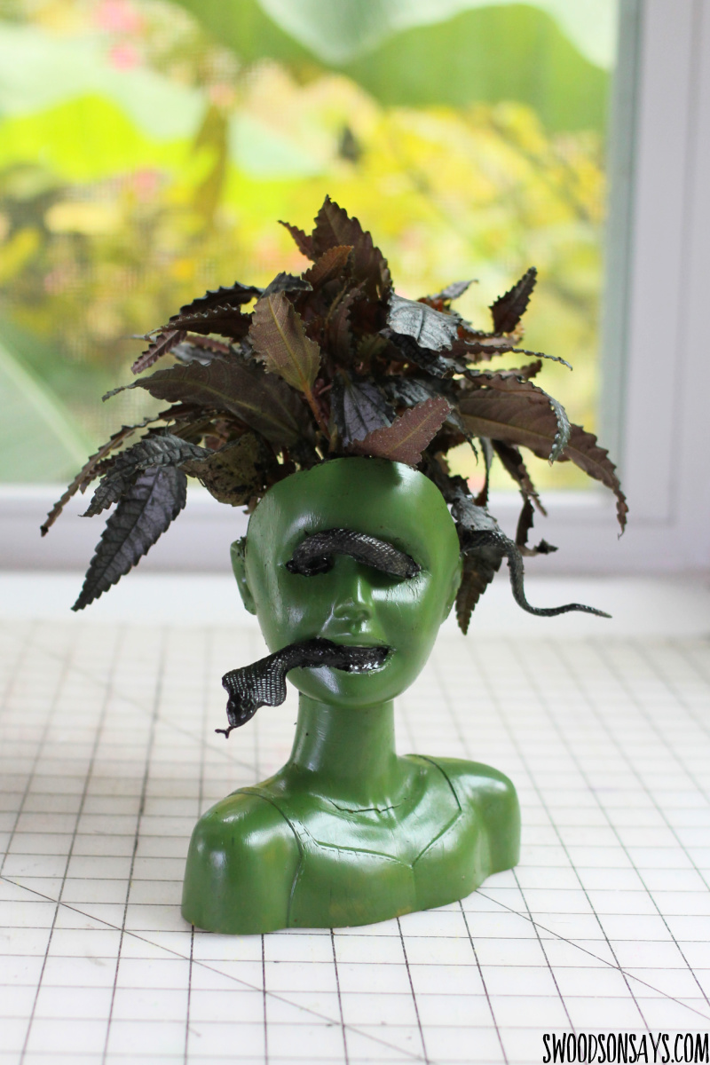 how to make a creepy doll head planter 