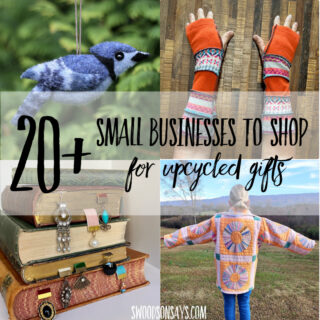 20+ upcycled gift ideas to buy- shop small!