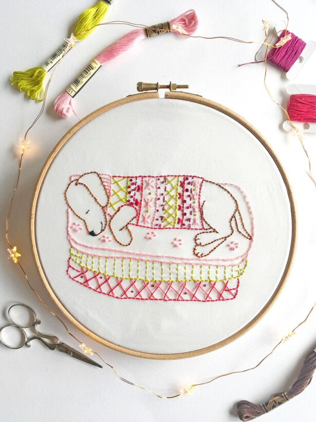 13+ dog hand embroidery patterns - Swoodson Says