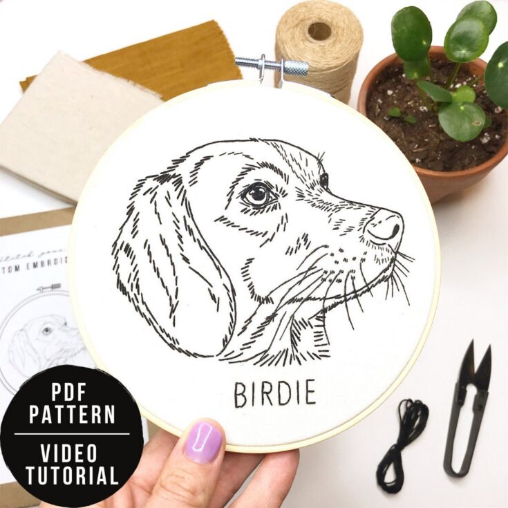 Image for Custom dog portrait pattern