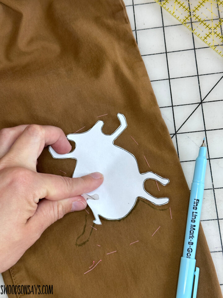 How to mend a rip in jeans with hand embroidery - Swoodson Says