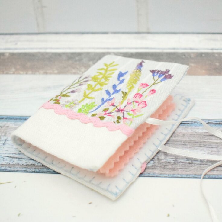Image for Wildflower Needle Book Hand Embroidery Pattern