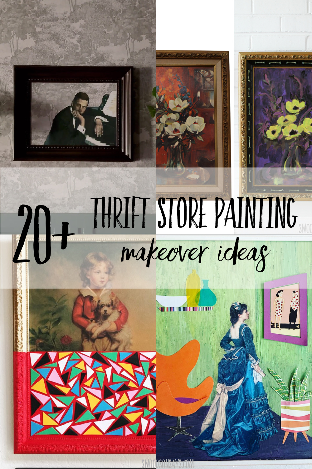 thrift store art upcycle ideas