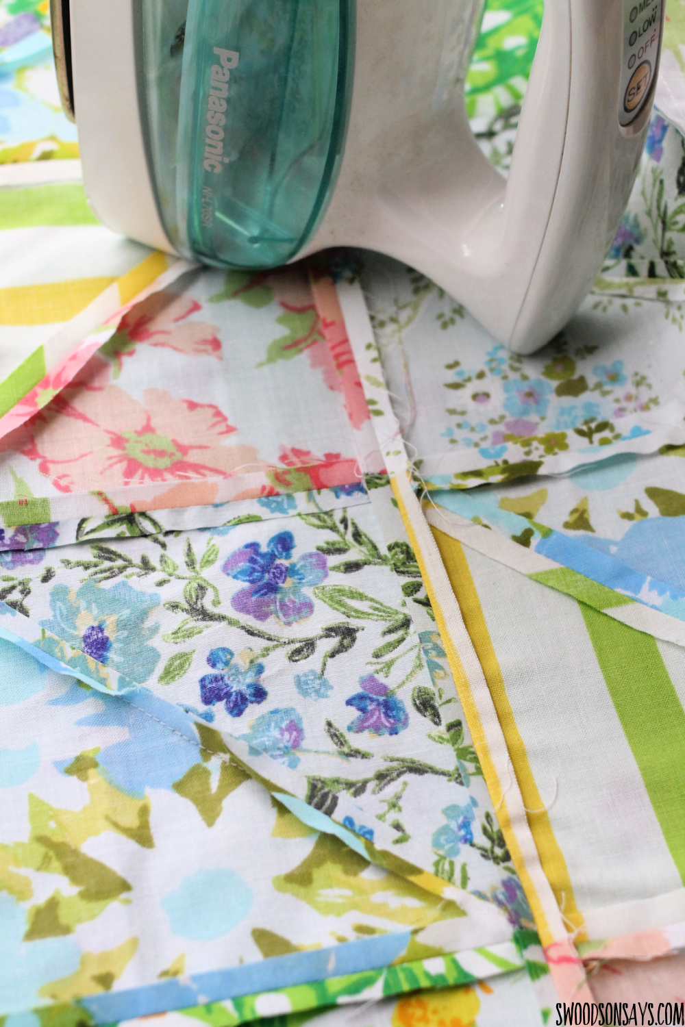 quilting with vintage sheets
