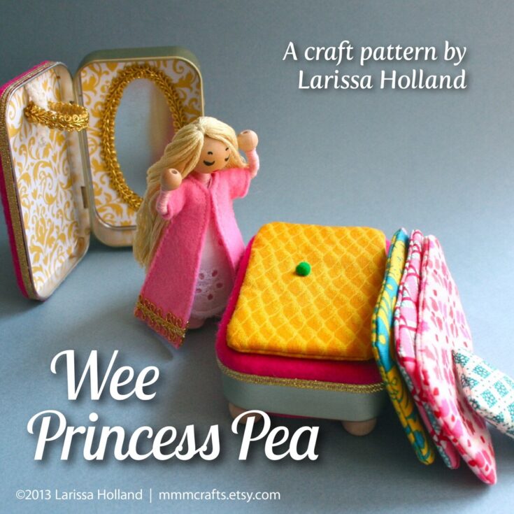 Image for Wee Princess Pea PDF Pattern for a Purse-sized Fairy Tale 