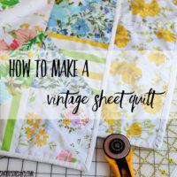 How to make a quilt using sheets