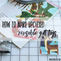 Upcycled christmas gift tags diy tutorial