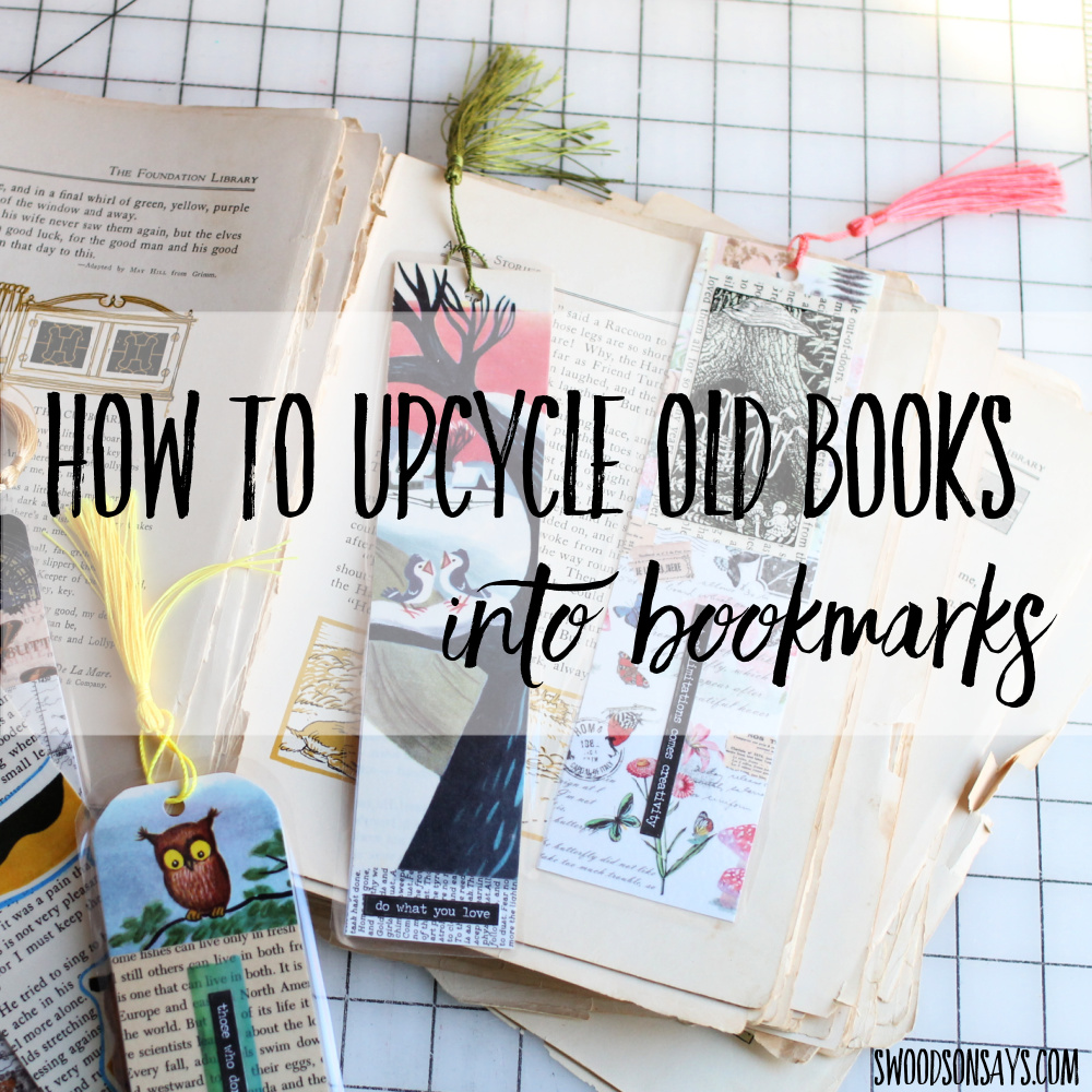 How to make bookmarks from old books