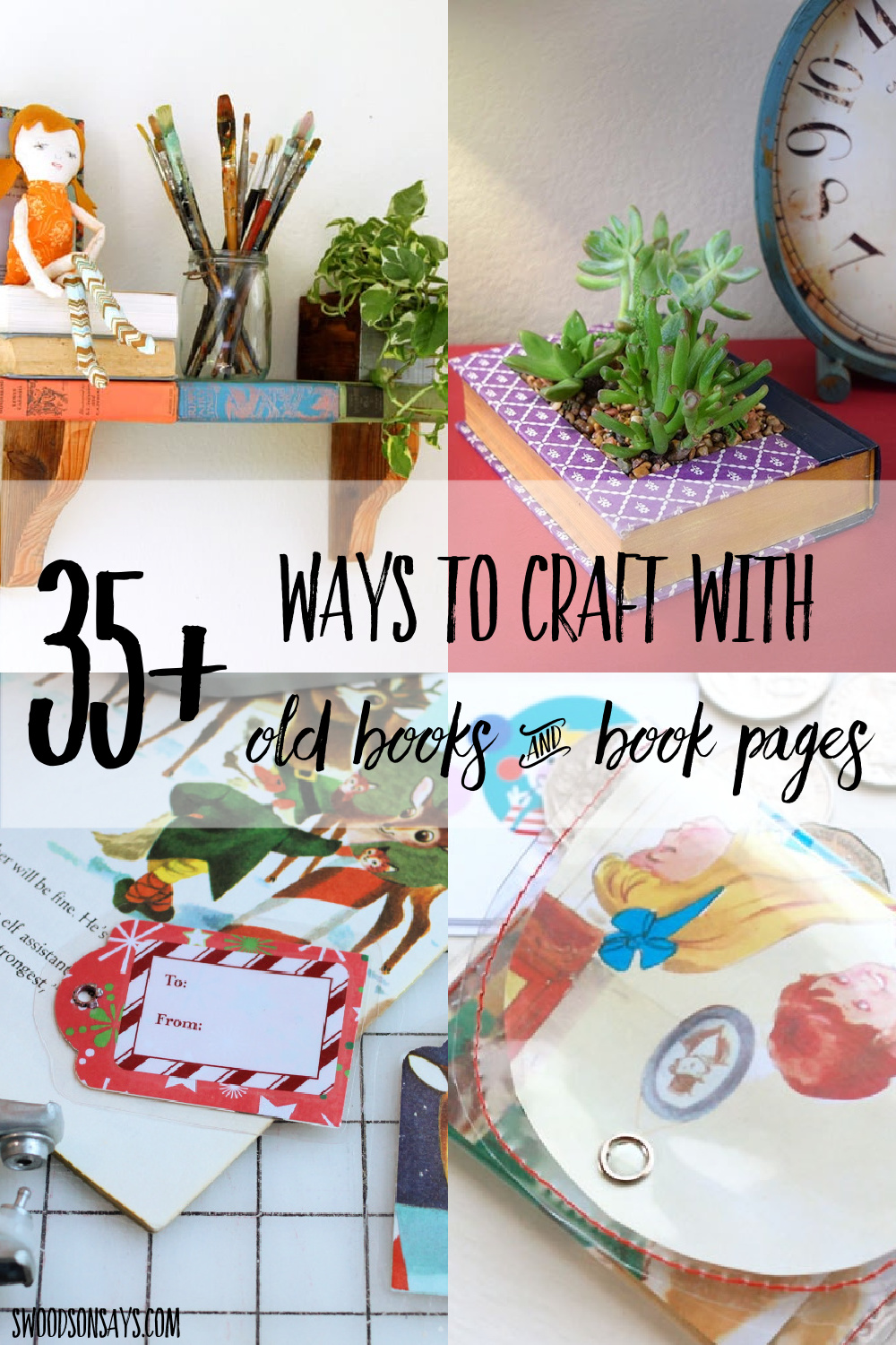 book crafts from vintage books