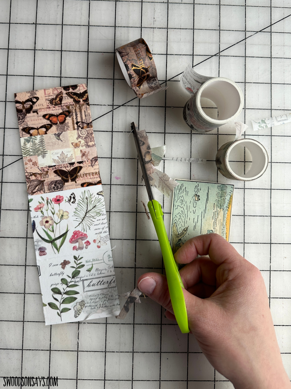 step 3 upcycled bookmarks