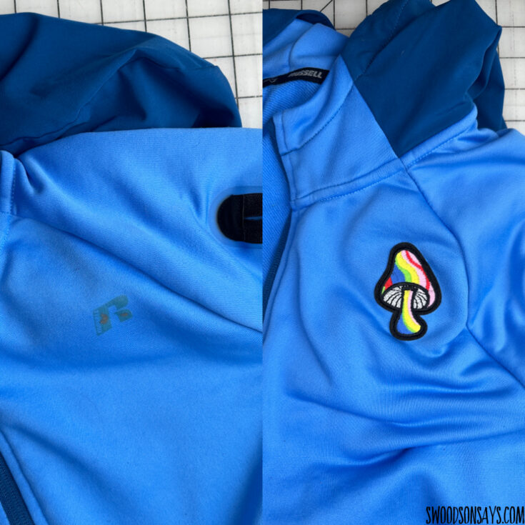 use a patch to cover a stain