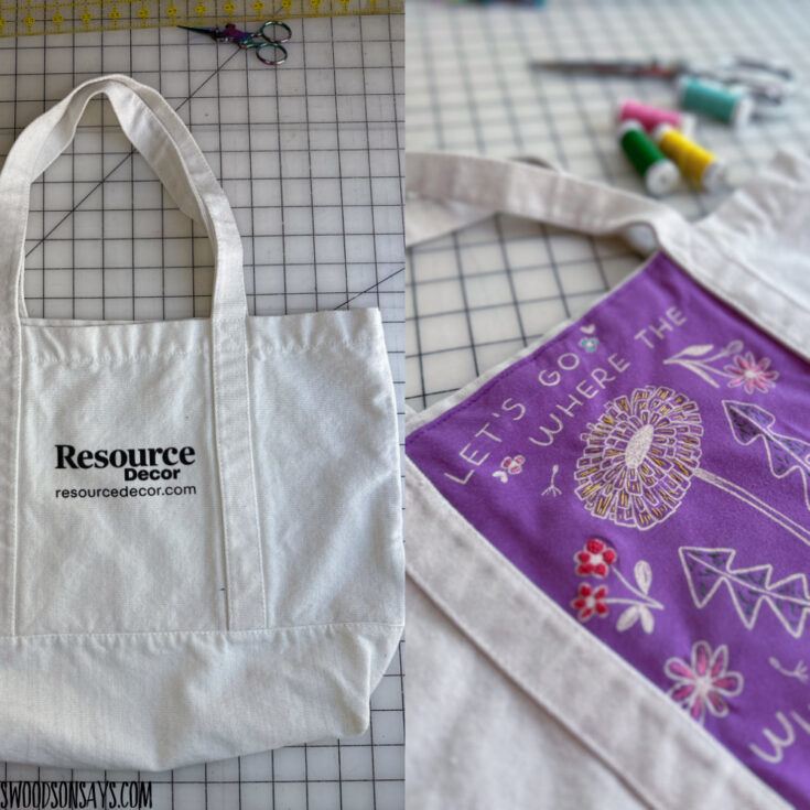 old tshirt tote bag refashion