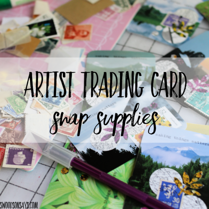 Artist trading cards swap supplies