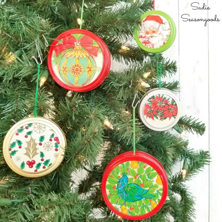 Image for Mason Jar Lid Ornaments 
