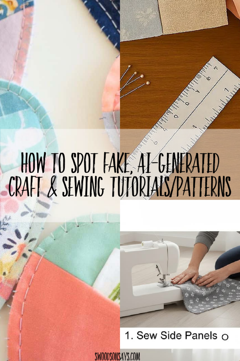 How to spot A.I. generated sewing patterns & tutorials - Swoodson Says