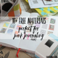 10+ free materials for junk journaling & a tour of my journal