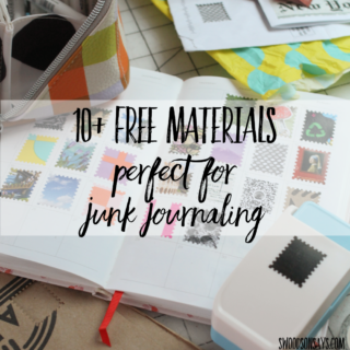 10+ free materials for junk journaling & a tour of my journal