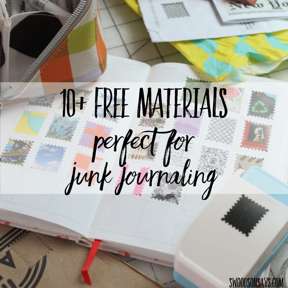 10+ free materials for junk journaling & a tour of my journal