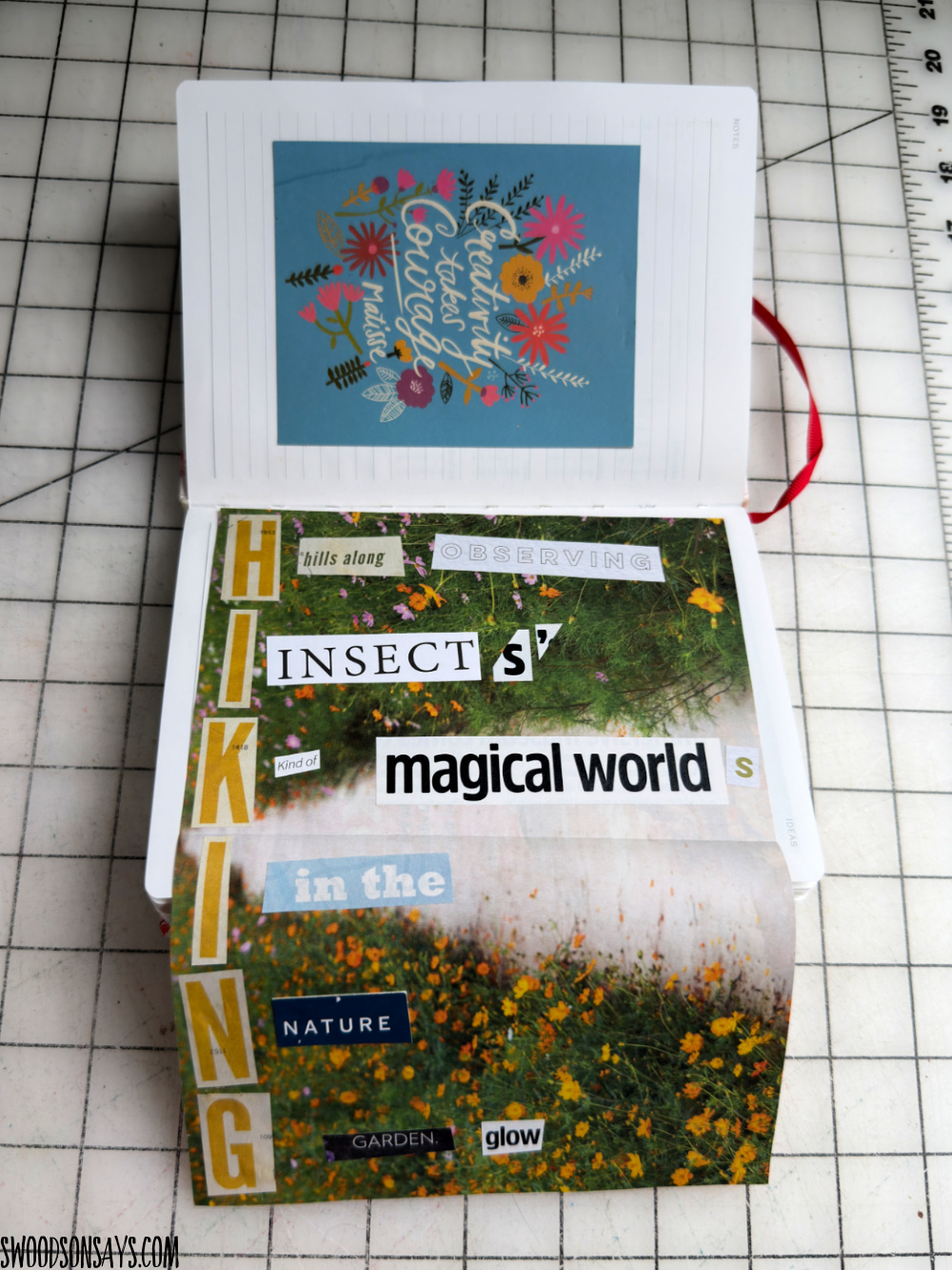 junk journal example in a planner (1)