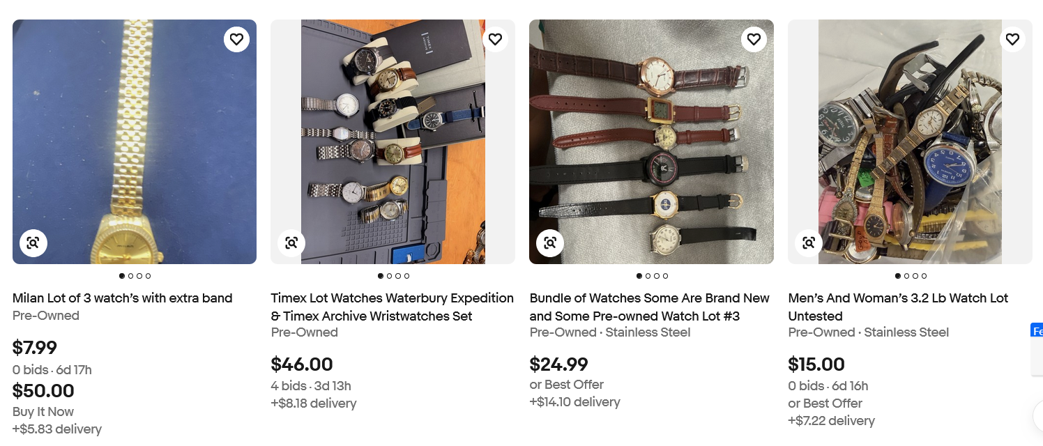 where to buy watches for upcycling