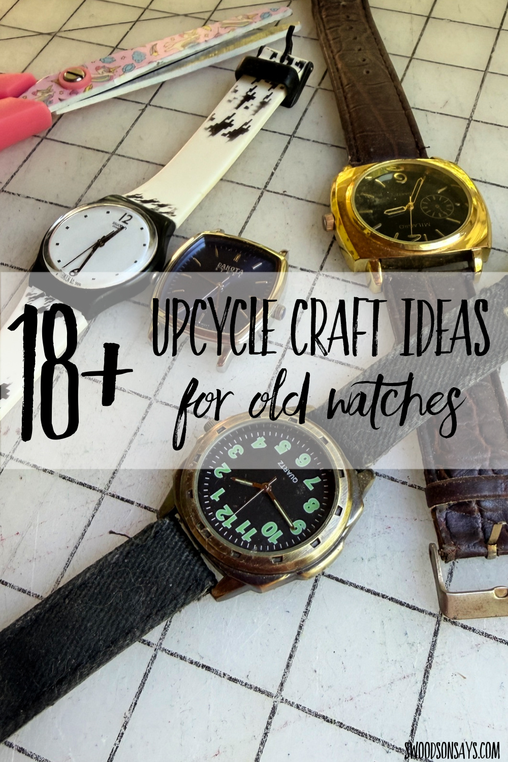 old watch upcycle tutorial ideas