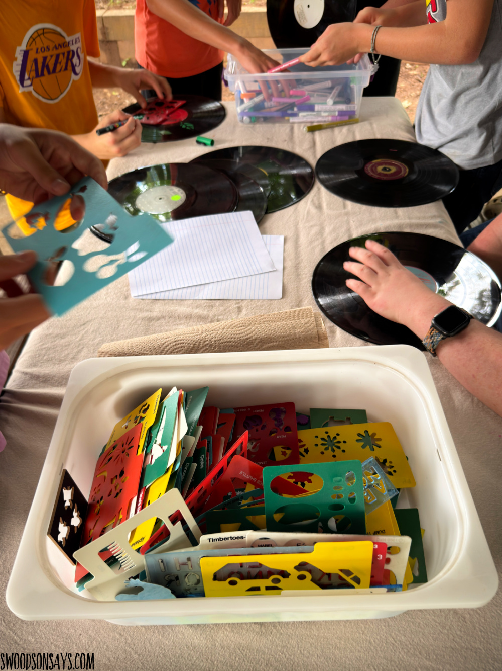 paint pens on records craft
