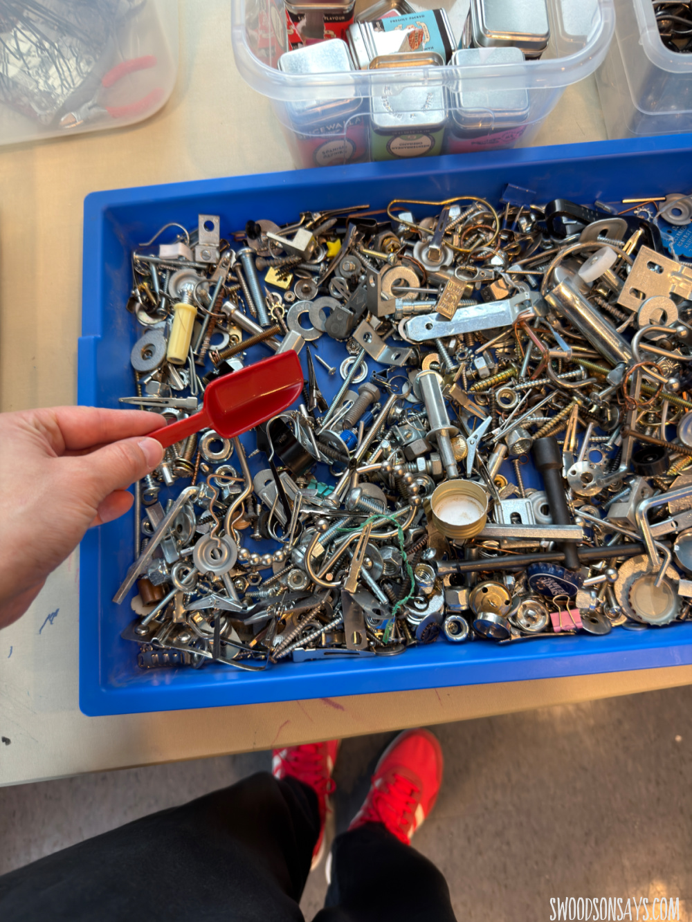 loose metal parts upcycle craft diy
