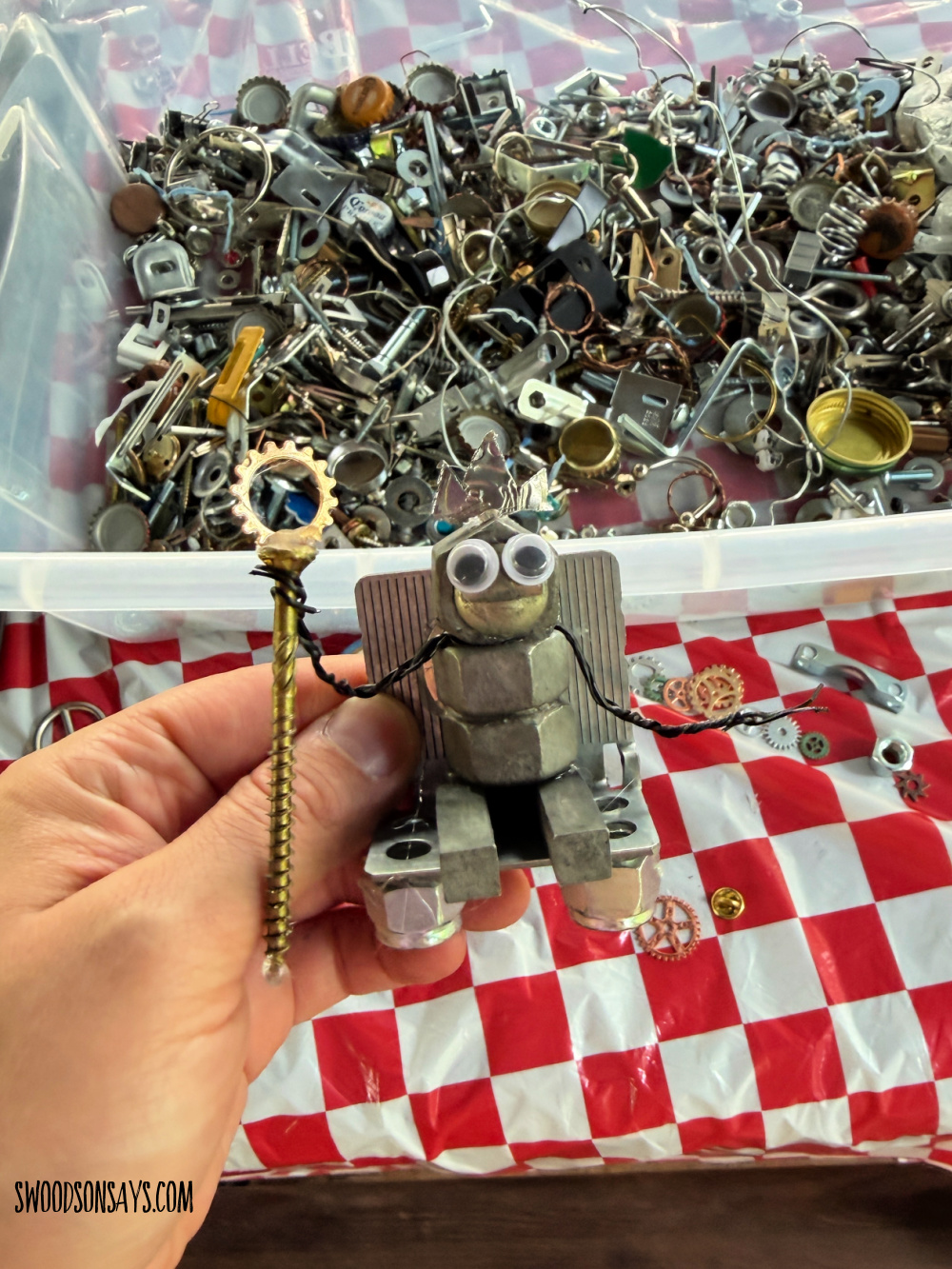 metal upcycle craft for kids