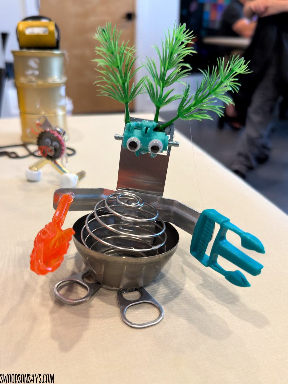 what glue to use upcycled robot craft
